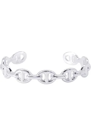 Hermès Preloved Chane dAncre Cuff Bracelet Women - Silver - - One Size