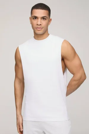 Boohoo Regular Fit Basic Ribbed Vest - - M
