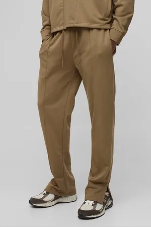 Boohoo Regular Fit Tonal Embroidered Split Hem Jogger - - M