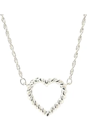Tiffany & Co. Preloved Twisted Heart Pendant Necklace Women - Silver - - One Size
