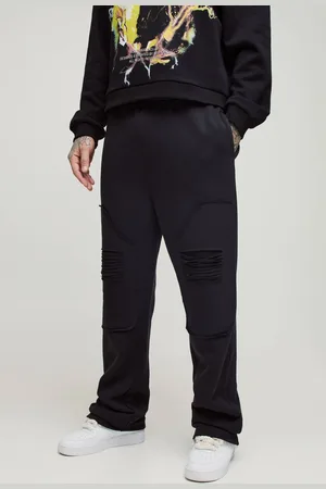 Boohoo Tall Heavy Weight Relaxed Distressed Carpenter Joggers - - M
