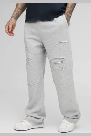 Boohoo Tall Heavy Weight Relaxed Distressed Carpenter Joggers - - XXL