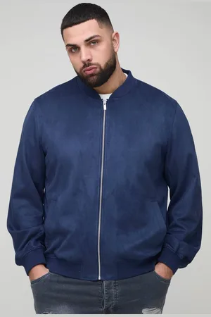 Boohoo Plus Faux Suede Regular Fit Bomber Jacket - - 3XL