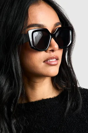 Boohoo Womens Frame Oversized Sunglasses - One Size