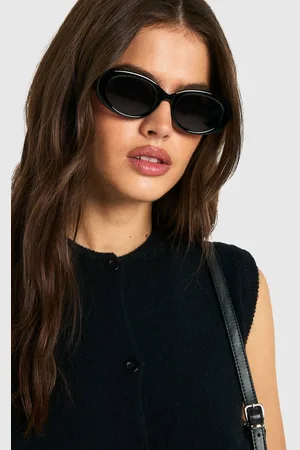 Boohoo Womens Frame Round Sunglasses - One Size