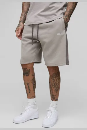 Boohoo Tall Relaxed Fit Man Panel Detail Shorts - - L