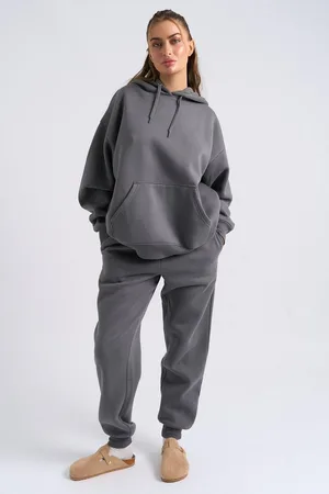 Urban Bliss Womens Charcoal Cuffed Jogger - - 14