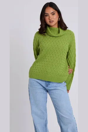 Urban Bliss Womens Honeycomb Cable Roll Neck Jumper - - M