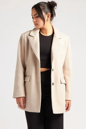 Urban Bliss Womens Faux Wool Blazer - - 10