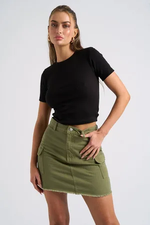 Urban Bliss Womens Cargo Mini Skirt - - 10