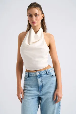 Urban Bliss Womens Halter Cowl Neck Top - - 8