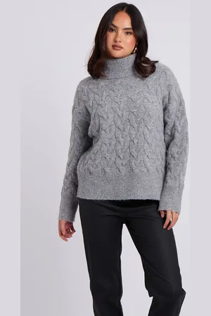 Urban Bliss Womens Cable Roll Neck Jumper - - L