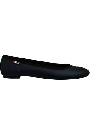 Hunter Womens Original Navy Ballet Pumps - - 3
