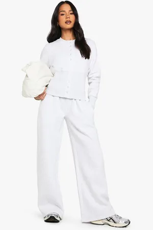 Boohoo Womens Deep Hem Popper Bomber Sweatshirt Tracksuit - - XS
