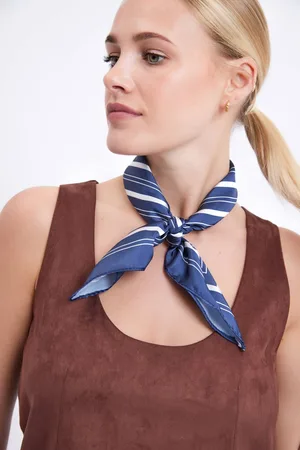 My Accessories Womens Stripe Neck Scarf - - One Size