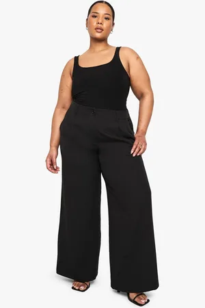 Boohoo Womens Plus Woven Tailored Straight Leg Trouser - - 20