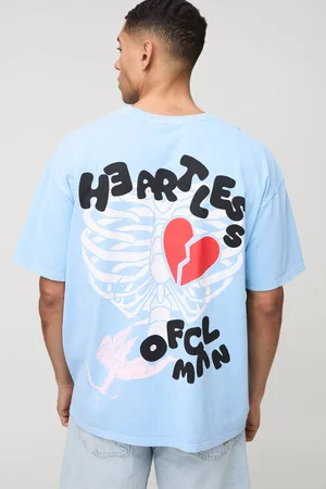 Boohoo Oversized Washed Ofcl Man Heartless T-Shirt - - M
