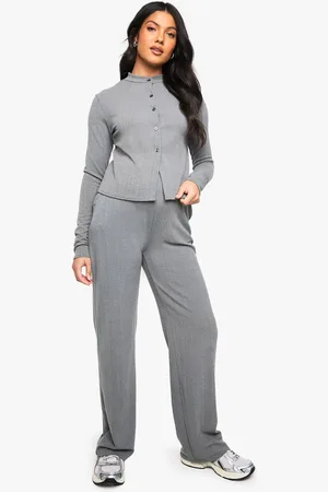 Boohoo Womens MATENRITY LONG SLEEVE BUTTON DOW CO-ORD - - 16
