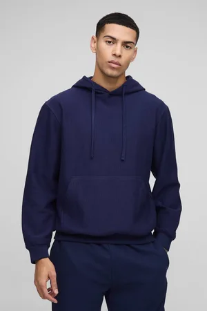 Boohoo Regular Fit Jacquard Rib Hoodie - - XS