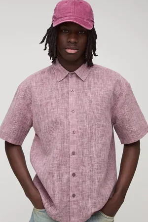Boohoo Oversized Short Sleeve Striped Shirt - - S