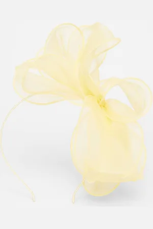 Quiz Womens Lemon Mesh Headband Fascinator - - One Size
