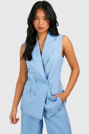 Boohoo Womens Petite Sleeveless Blazer - - 14
