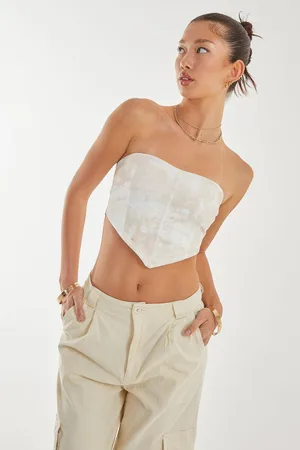 Pink Vanilla Womens Watermark Seam Corset Top - - S