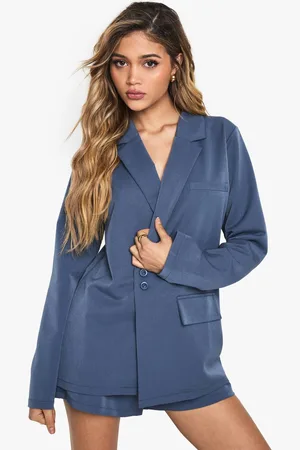 Boohoo Womens Tailored Wrap Over Blazer - - 16