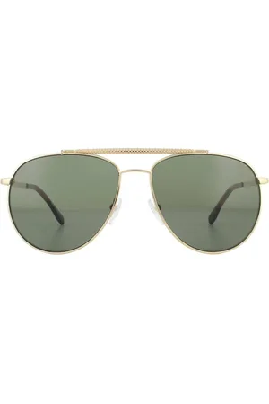Lacoste Aviator Gold Grey Sunglasses - - One Size