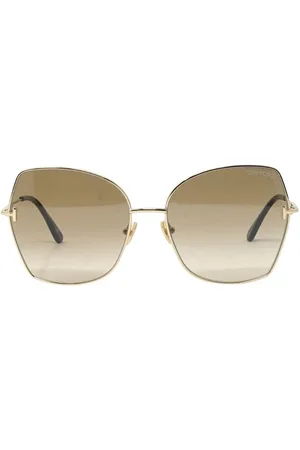 Tom Ford Womens Farah FT0951 28F Shiny Rose Gold Sunglasses - - One Size