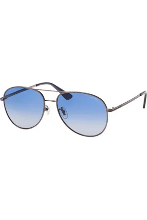Police Aviator Shiny Sunglasses - One Size