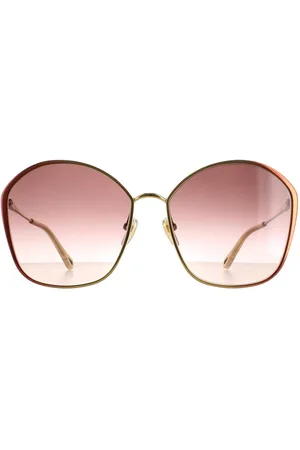 Chloé Womens Square Dark Gold Gradient CH0015S - One Size