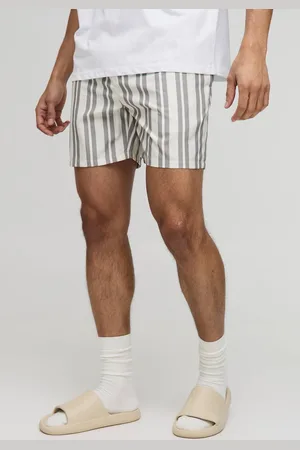 Boohoo Regular Mid Length Stripe Swim Short - - XL