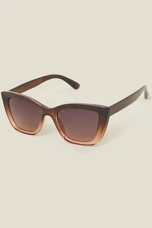 Accessorize Womens Ombre Crystal Cateye Sunglasses - - One Size