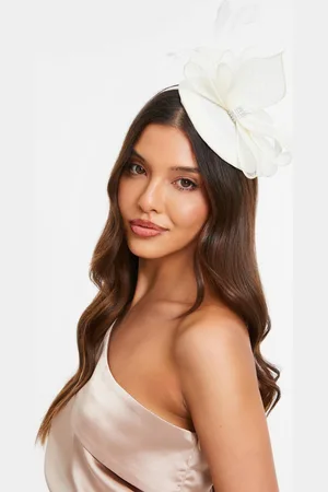 Quiz Womens Off White Bow Disk Headband Fascinator - - One Size