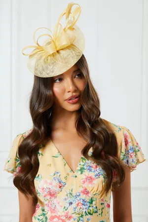Quiz Womens Lemon Large Loop Disk Headband Fascinator - - One Size
