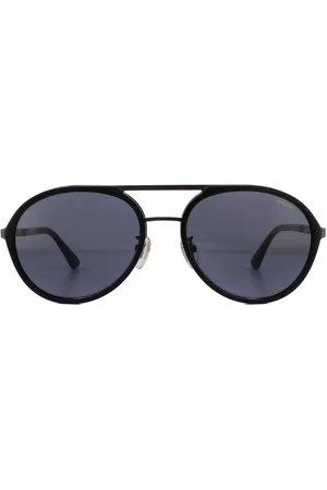 Police Aviator Matte Gunmetal Sunglasses - One Size