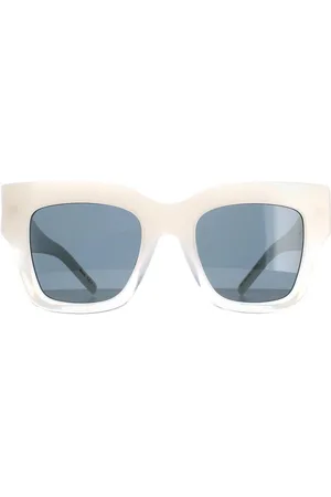 HUGO BOSS Womens Square Shaded Ivory Grey BOSS 1386/S - - One Size