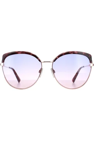Ted Baker Womens Cat Eye Rose Gold Tortoise Purple Pink Gradient TB1661 Tama - - One Size