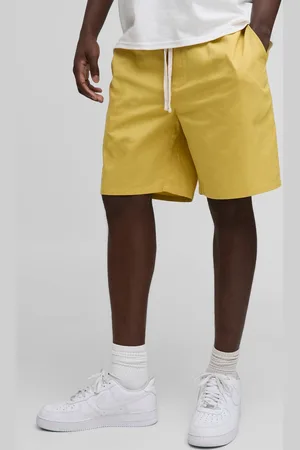 Boohoo Elasticated Waist Relaxed Short Length Cotton Twill Short - - M