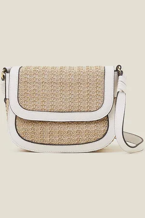 Accessorize Womens Woven Cross-Body Bag - - One Size