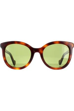 Moncler Womens Round Dark Havana Green ML0119 - - One Size