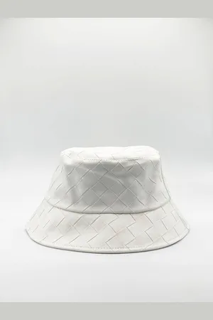 SVNX Womens Woven PU Leather Bucket Hat - - One Size