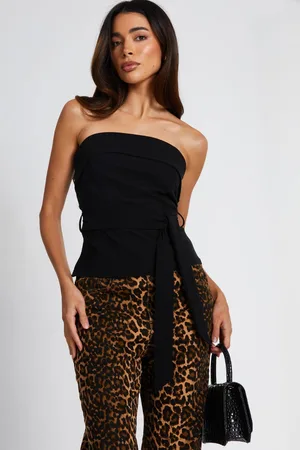Quiz Womens Bandeau Belted Top - 14