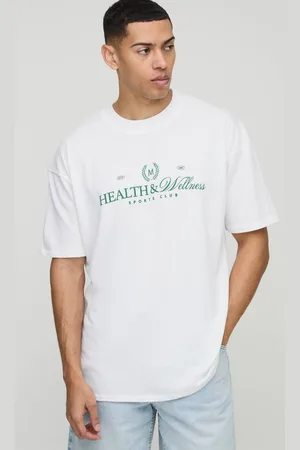 Boohoo Oversized Health and Wellness Sports Club T-Shirt - - XS