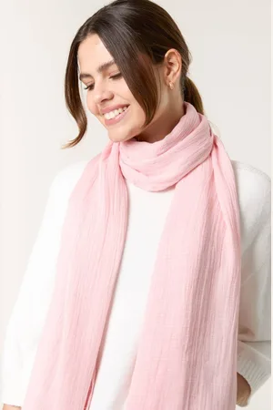 Blue Vanilla Womens Textured Lightweight Scarf - One Size