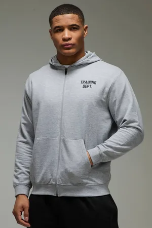 Boohoo Man Active Training Dept Oversized Zip Through Hoodie - - M