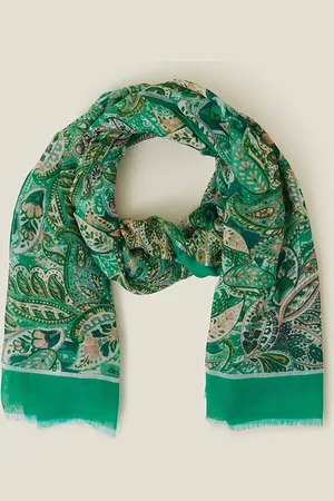 Accessorize Womens Lightweight Paisley Scarf - - One Size