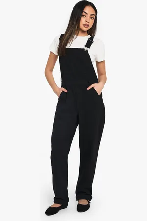 Boohoo Womens Boyfriend Denim Dungarees - - 16