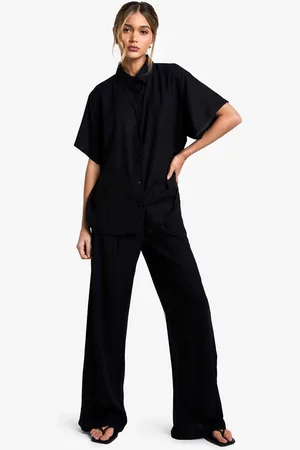 Boohoo Womens Lightweight Short Sleeved Shirt and Trouser Co-ord - - 8